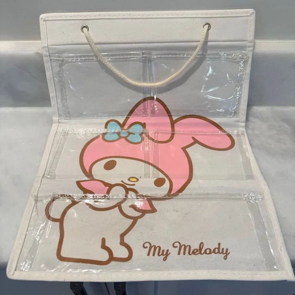Kawaii Sanrio My Melody Clear Hanging Wall Multicolor Organizer Storage